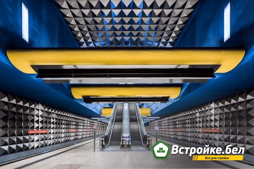 Тоннели в мюнхенском метрополитене Олимпиа-Айнкауфсцентрум